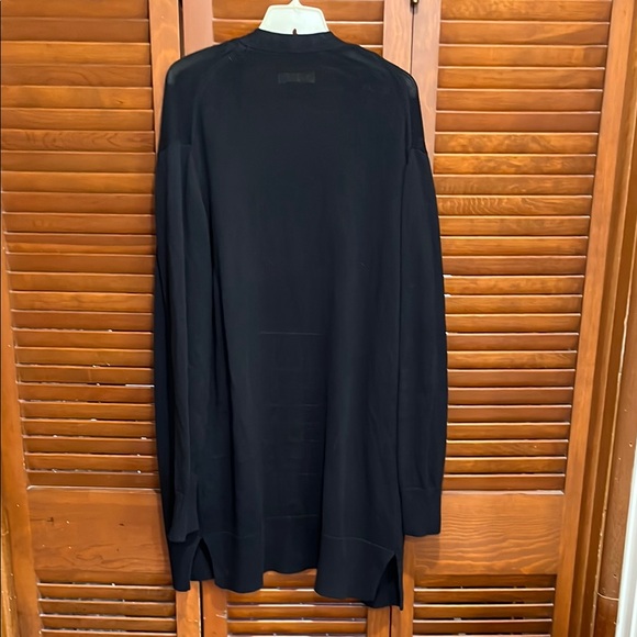 NWOT UGG Black Open Front Cardigan with Faux Fur Pockets - Picture 10 of 10